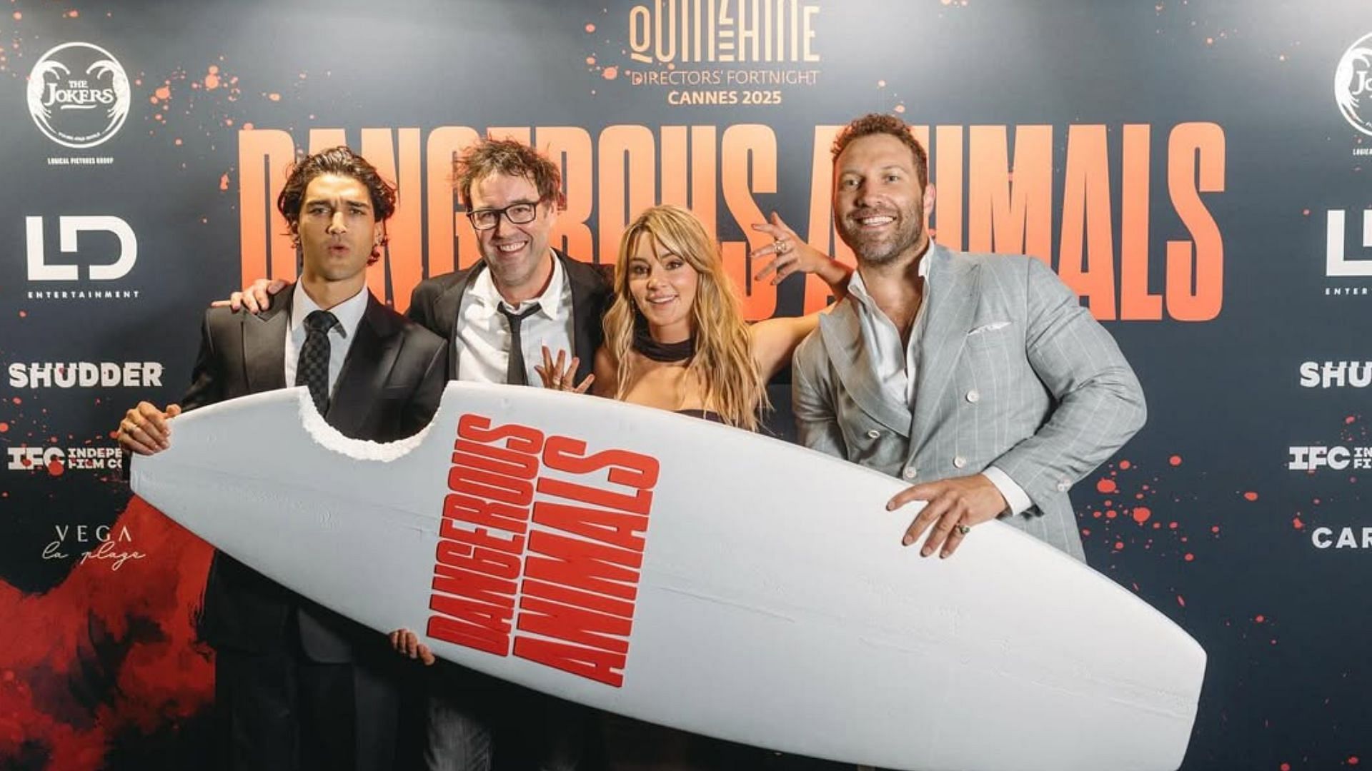 The team at the premiere of Dangerous Animals (Image via Instagram/@shudder)